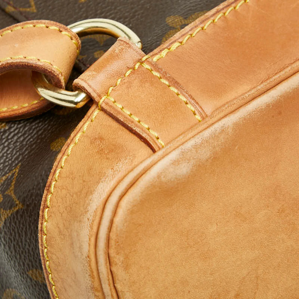 LOUIS VUITTON Authentic Brown Monogram Leather Backpack - Picture 7 of 14